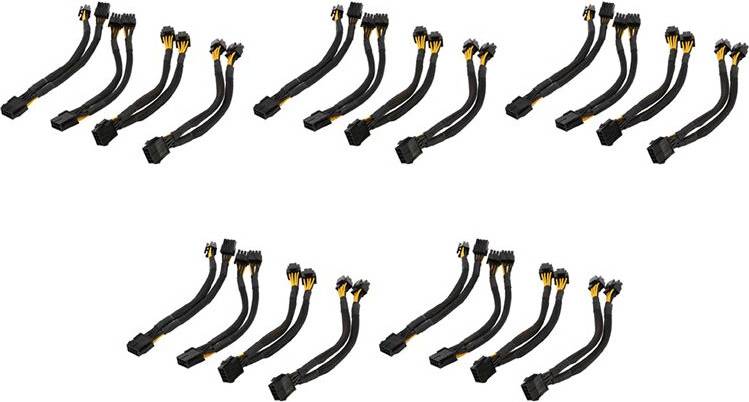 Typecat 20 Pcs CPU 8 Pin Splitter Adapter