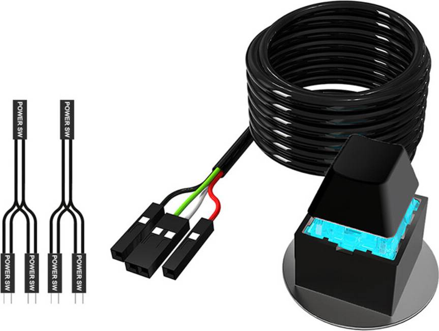 Desktop PC External Power Switches ABS Design