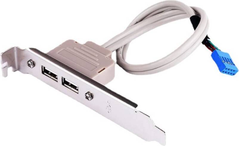 PCI Baffle USB 2.0 9-Pin Cable