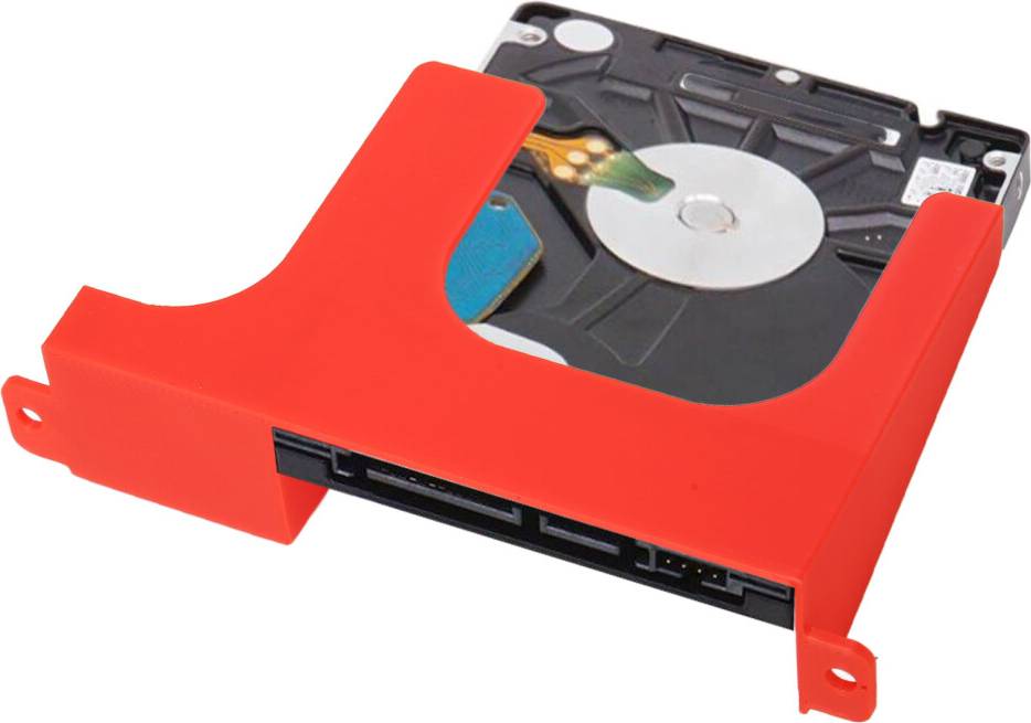 Red 2.5 Inch ABS Hard Drive Bracket