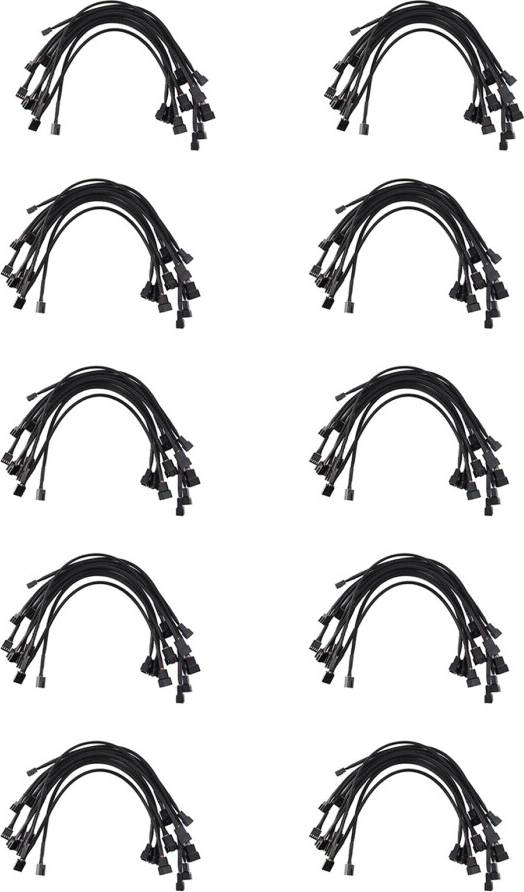 10PCS 4 Pin PWM Fan Extension Power Cable