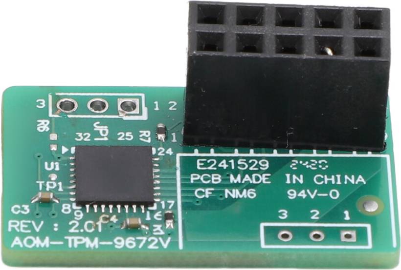 TPM 2.0 Module 10Pin SPI AOM TPM 9672V