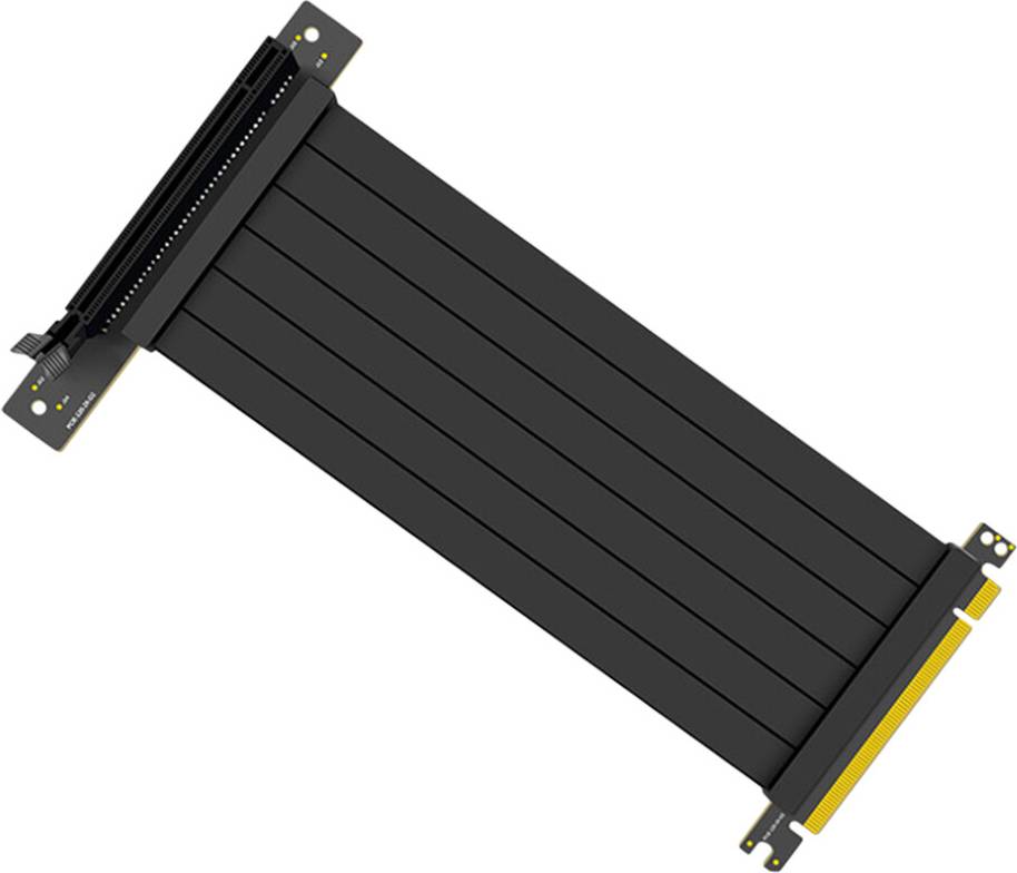 Totority 4Pcs Black PCI Express Ribbon Cable Adapter