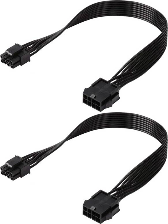 Tlily 2Pcs CPU 8 Pin Extension Cable
