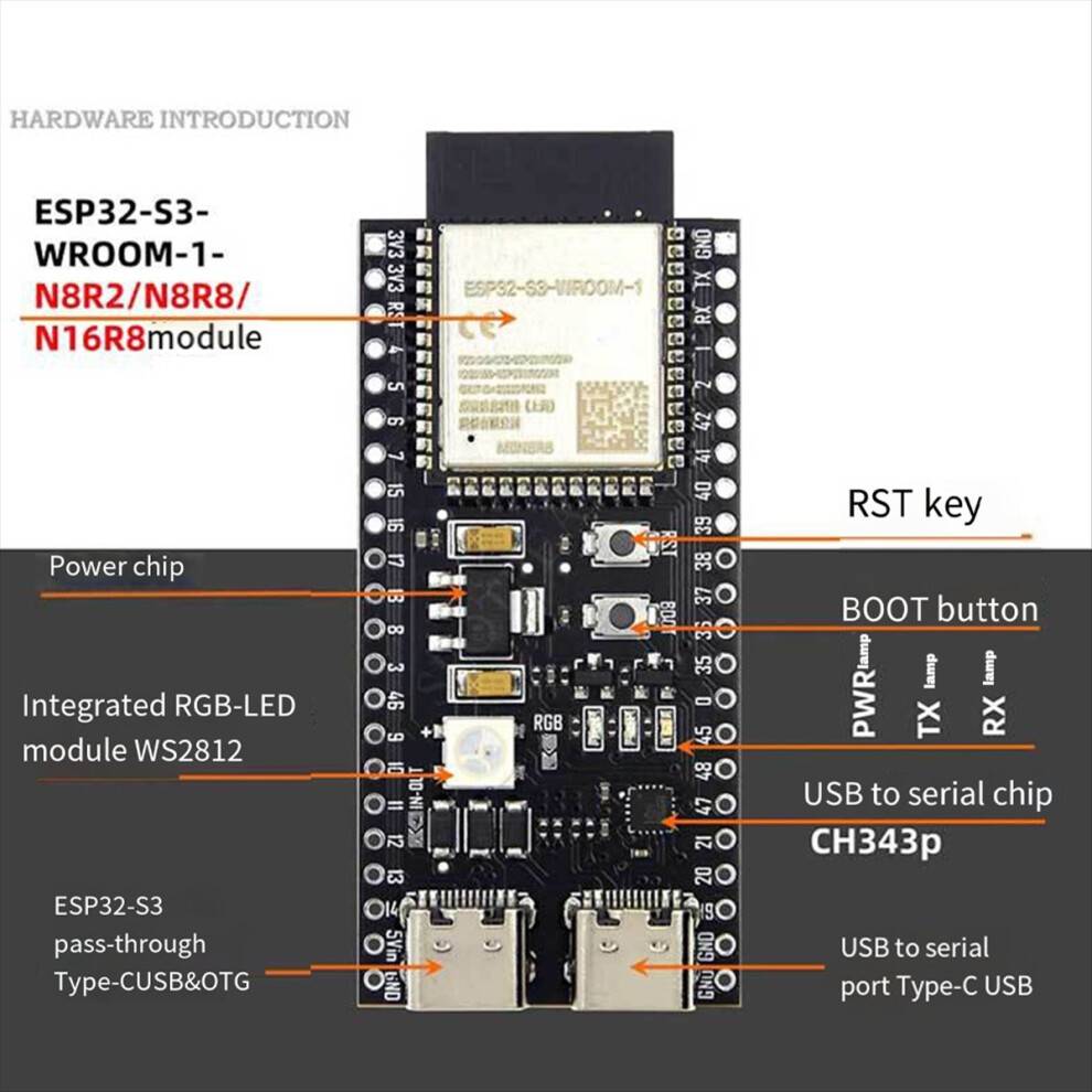 ESP32-S3 Development Board Kit Wifi BT Module