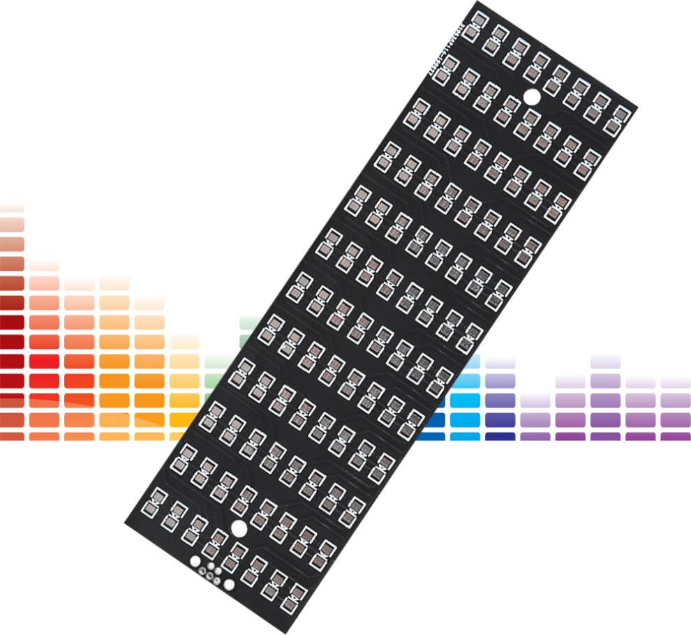 Microcontroller LED Spectrum Analyzer Kit
