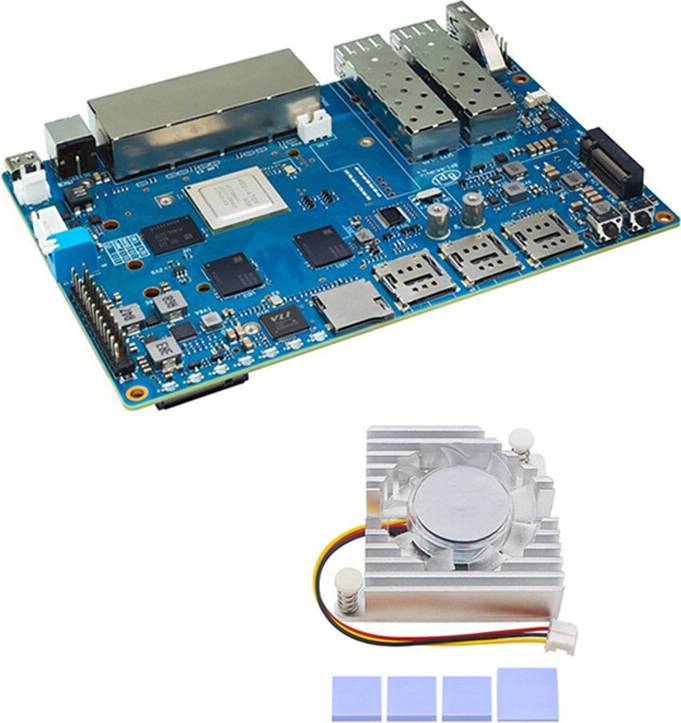 Spactz Banana Pi R4 Router Development Board 4GB RAM MT7988A