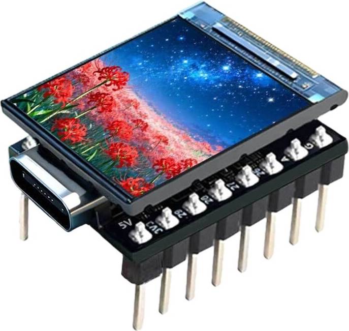 Exogio Raspberry Pi 2 RP2350 0.85 Inch LCD Display Board