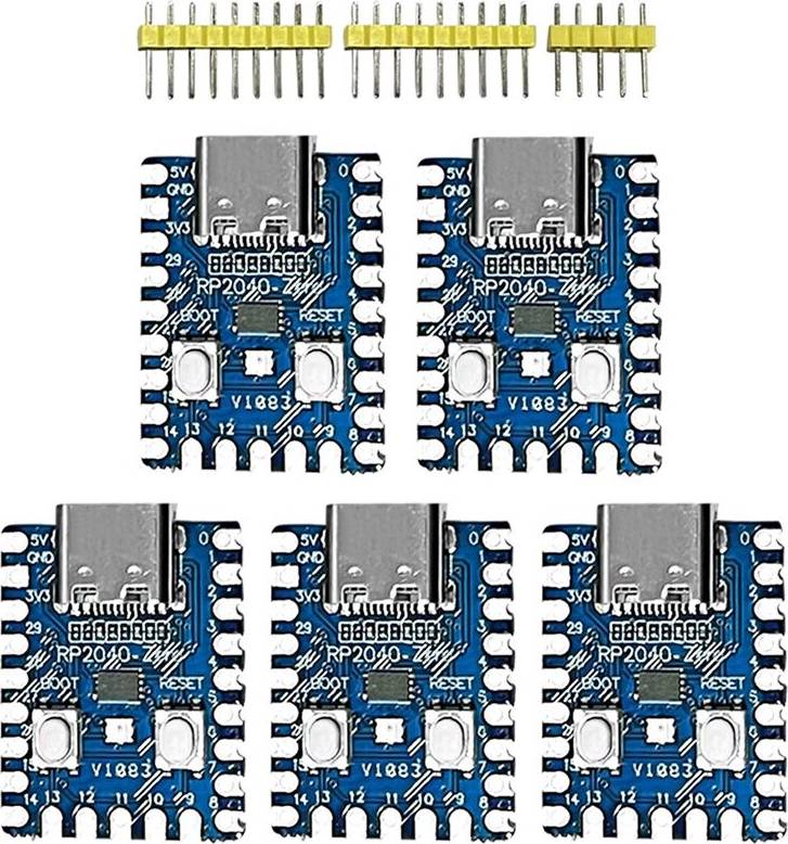 5PCS RP2040-Zero Dual-Core Cortex M0+ Microcontroller