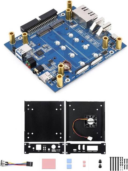 Nvme nas Raspberry Pi CM4 Multi-Functional Dual-Channel NVME Card