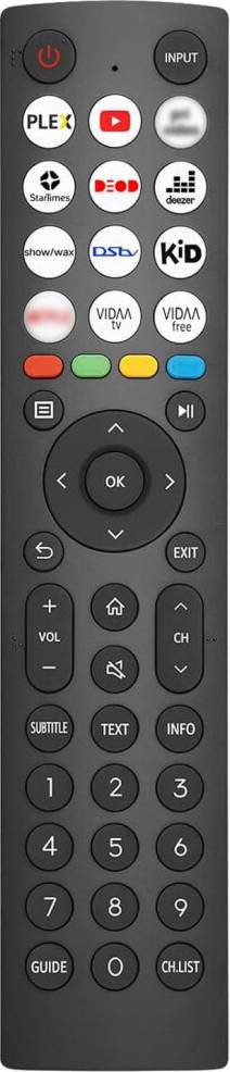 Replacement Hisense TV Remote Control