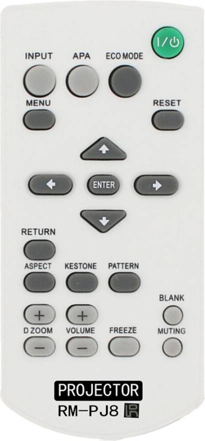 Typecat Télécommande Remplacement Projecteur Sans Fil RM-PJ8