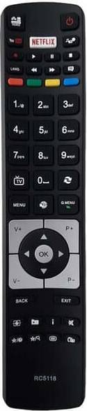 Télécommande Remplacement RC5118 Téléviseur Intelligent