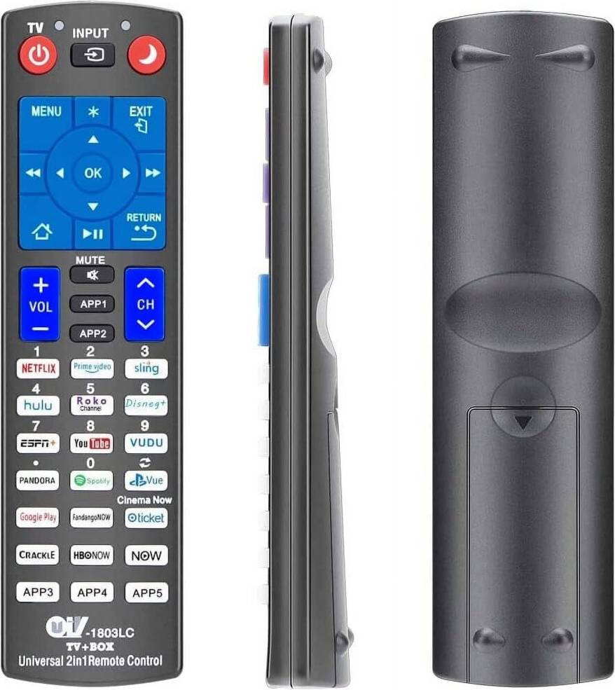 Télécommande Remplacement Tous Téléviseurs Lecteurs