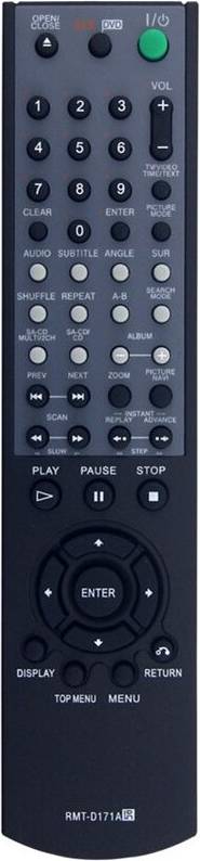 Télécommande Remplacement RMT-D171A Lecteur DVD