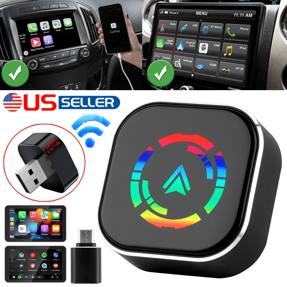 Apple carplay & android auto adapter USB Wireless CarPlay Adapter for Android Auto