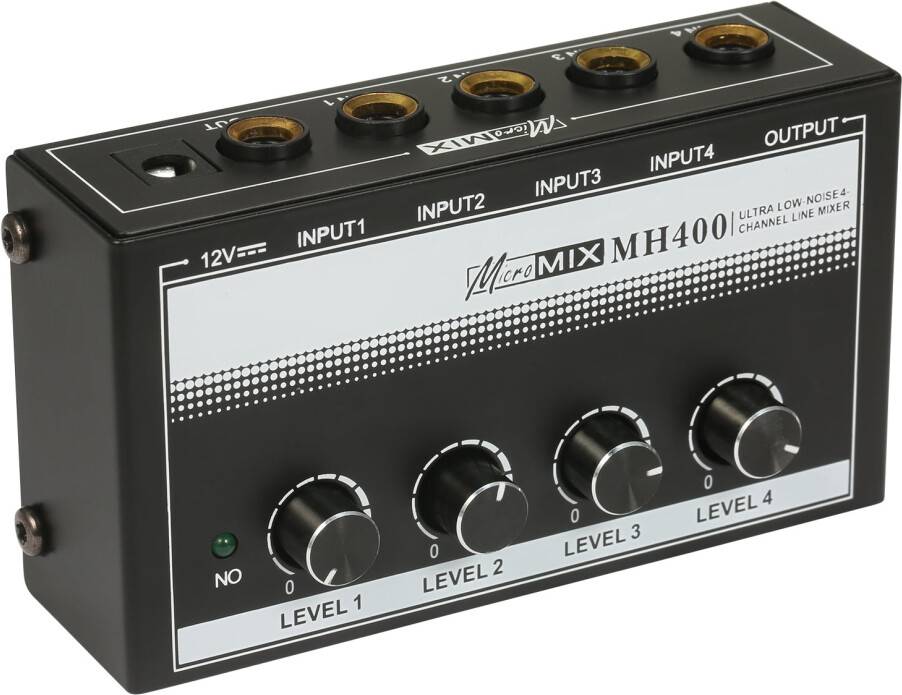 MH400 Mini Audio Mixer 4-Channel Line Mixer