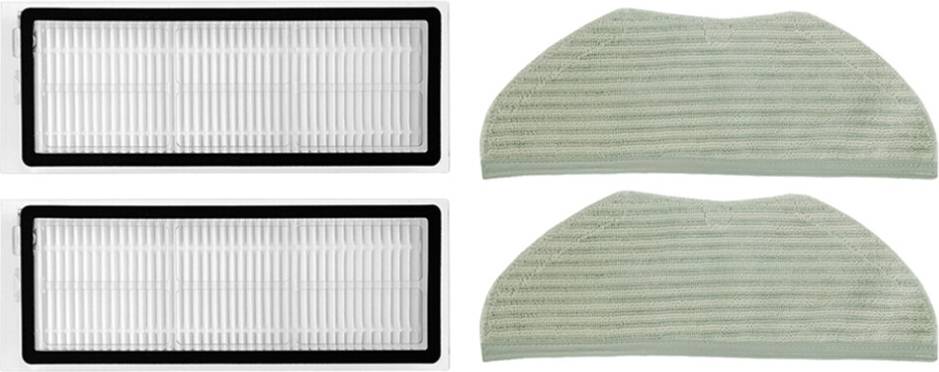 Melitt 4PCS Replacement HEPA Filter Mop Cloth Rag