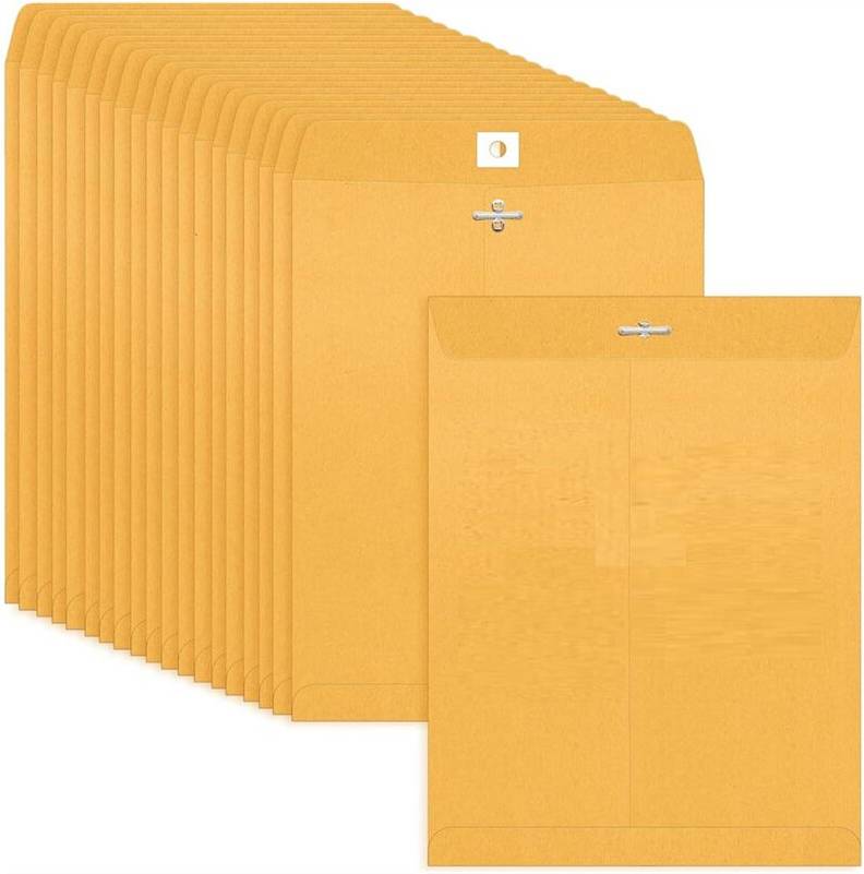 Typecat Clasp Envelopes 50 Count 9x12 Inch