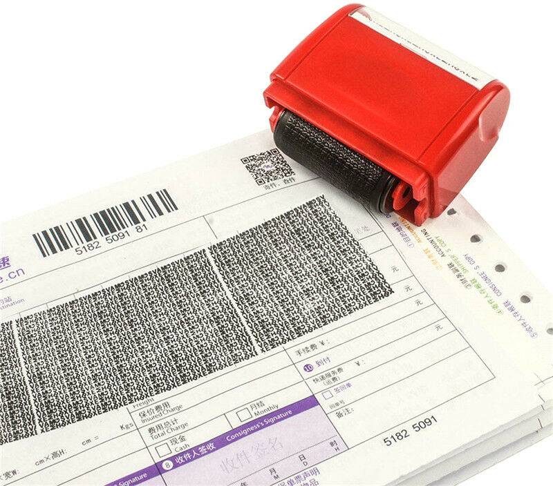 Stempel Roller Stempel Rommelige Code Privacy