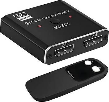 Sodial DisplayPort 2 In 1 Out Display Port