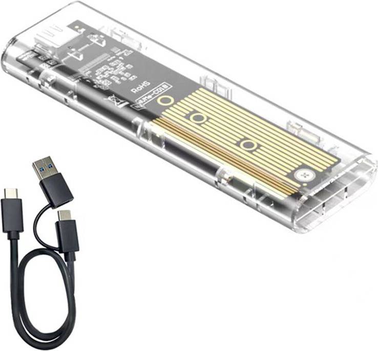 Typecat Laptop SSD Mobile Hard Drive Box Transparent M.2