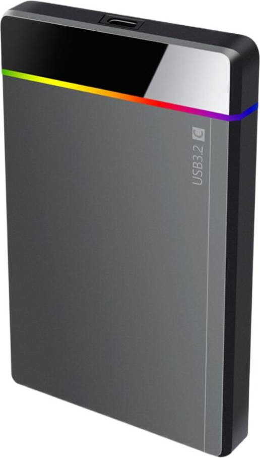 Portable External Hard Drive Case RGB Light