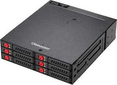 Ssd rack Oimaster 6-Bay 2.5 Inch SSD HDD Enclosure Mobile Rack