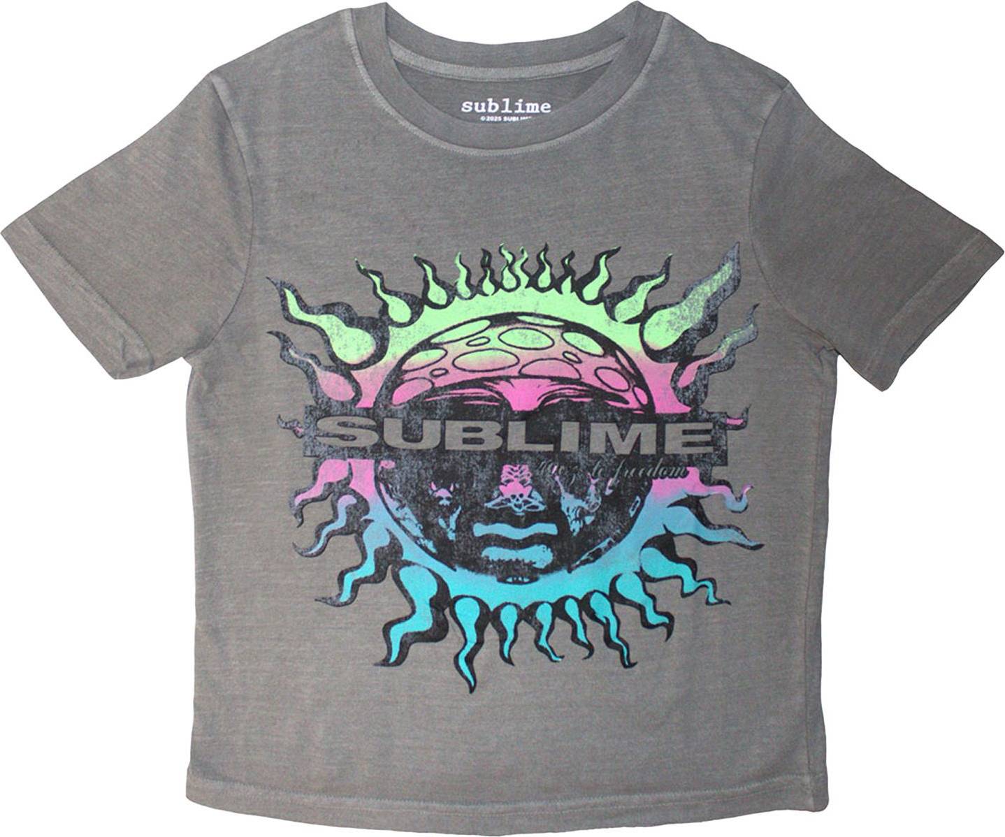 Sublime Gradient Crop Top - Grey