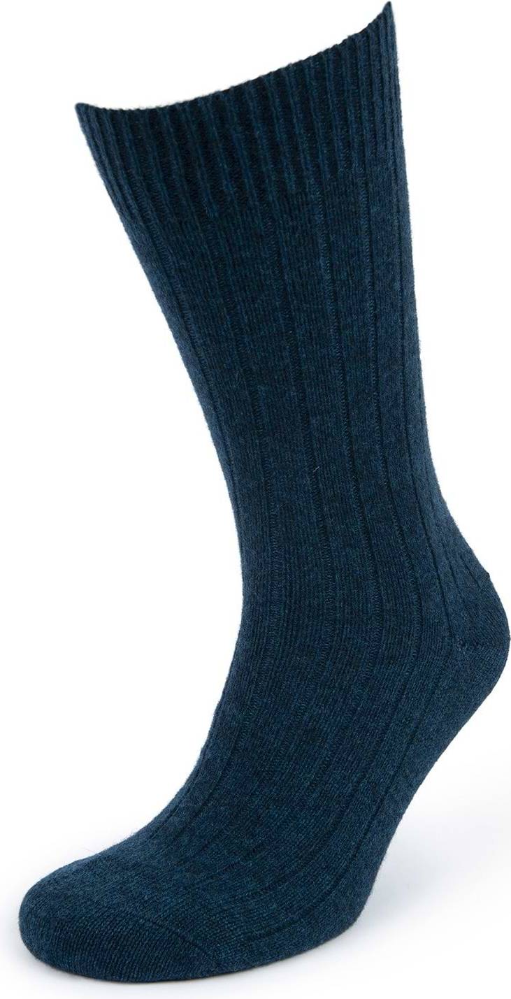 Pantherella Ribbed Cashmere Socks - Dark Turquoise