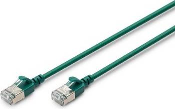 Digitus Slim RJ45 RJ45 Patchkabel 2m Grön
