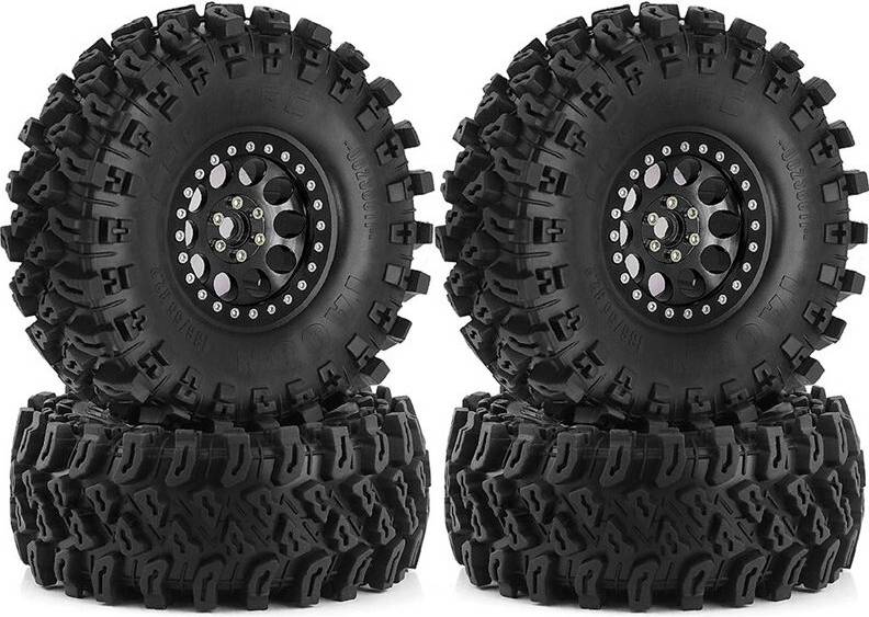 4pcs 136mm 1.9 Inch Metal Beadlock Wheel Rim Set