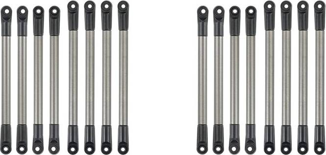16Pcs Metal Link Rod Pull Rod Wheelbase