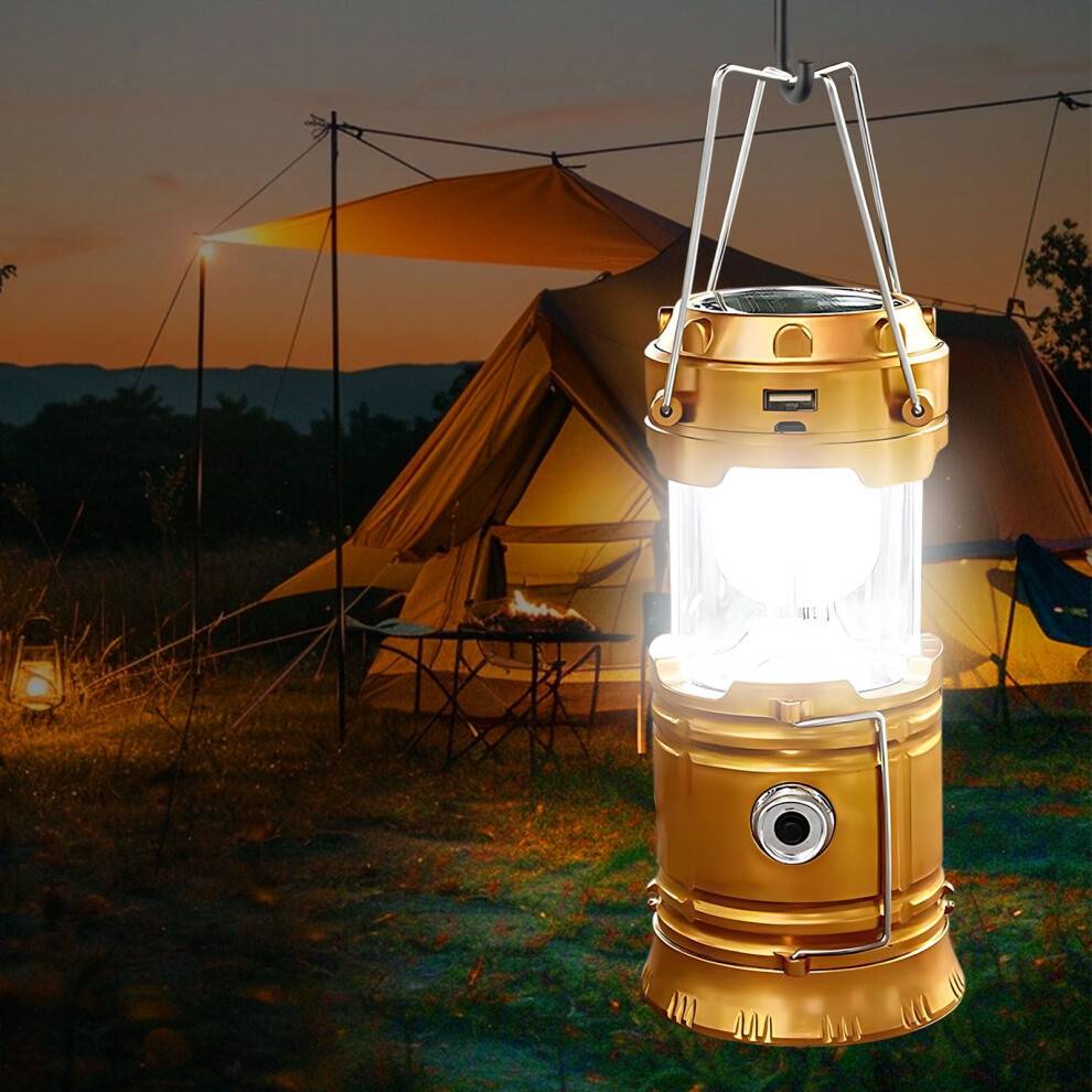 USB Solar Rechargeable LED Tent Light