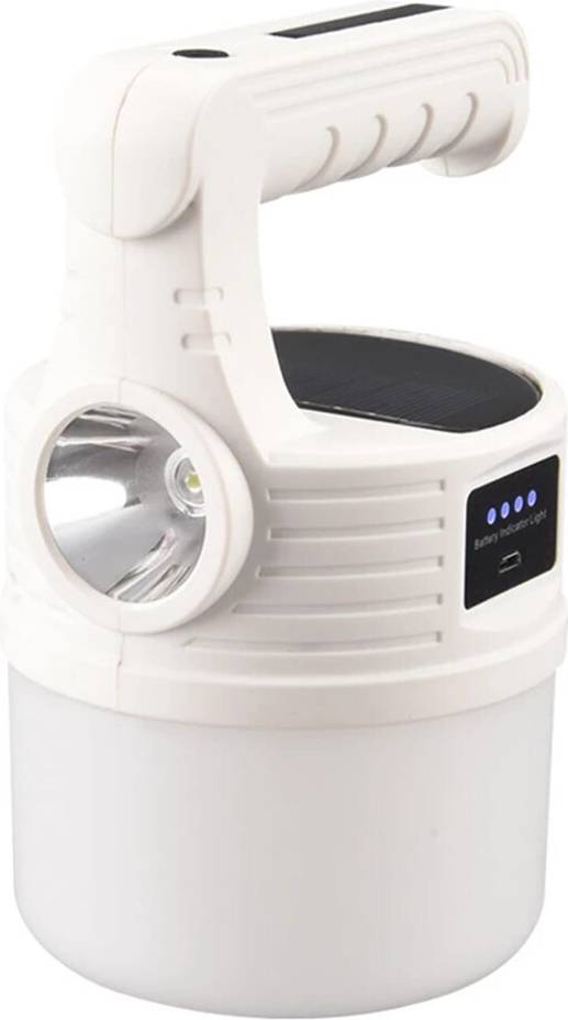 Solar Camping Lantern Rechargeable LED Flashlight