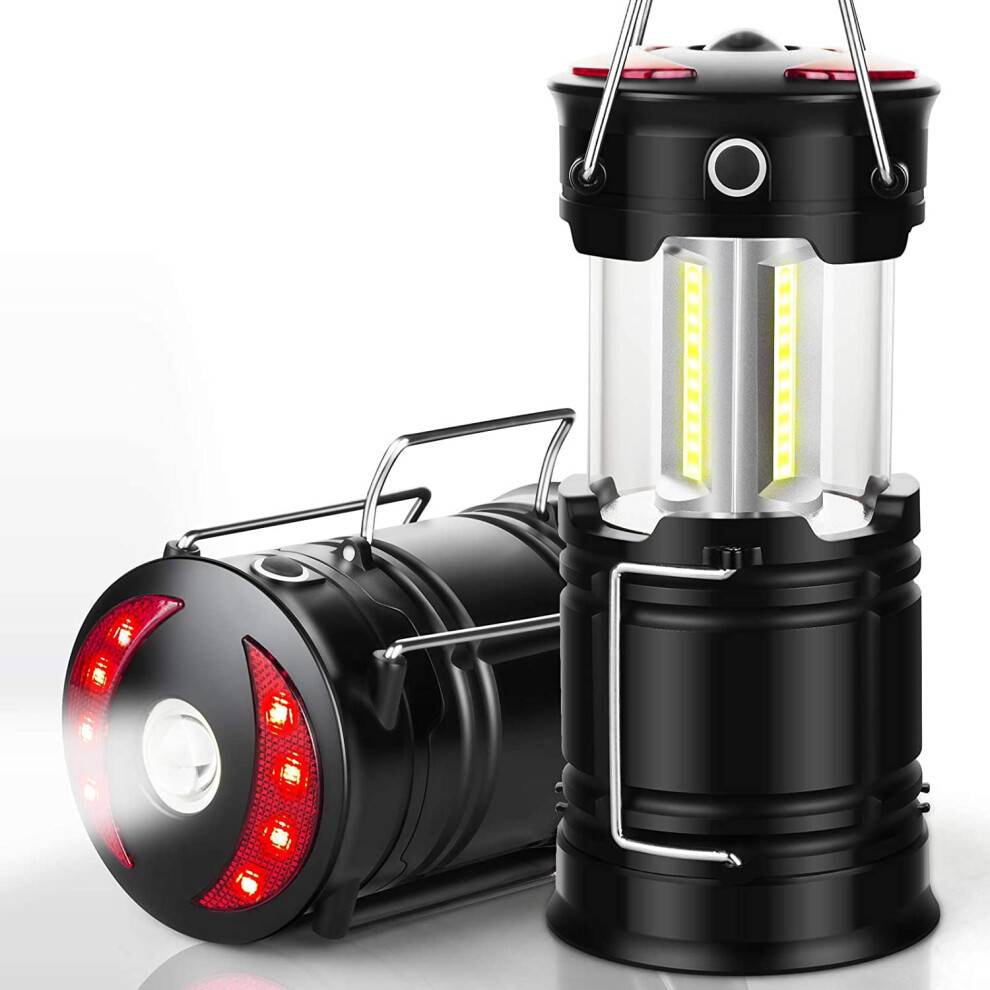 LED Lantern 2-Pack Flashlight Magnet Base