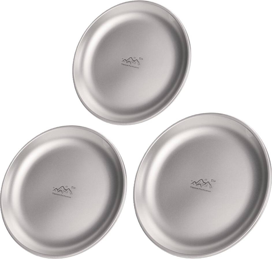 Titanium Camping Tableware Set 3 Pieces