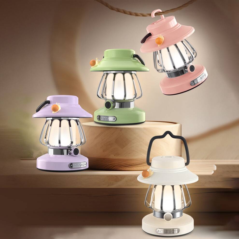 LED Camping Lantern Rechargeable Snail Design