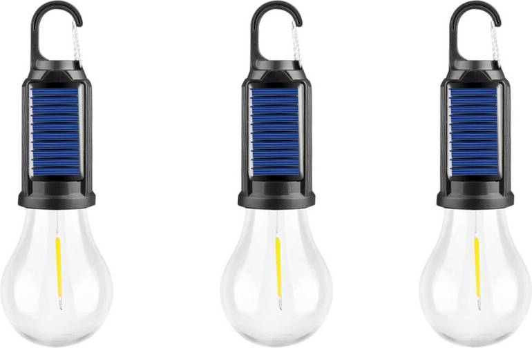 Solar Rechargeable Camping Light 3PCS
