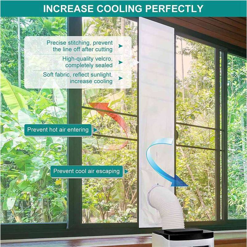 Portable ac unit 3X Hung Window Seal AC Unit Kit