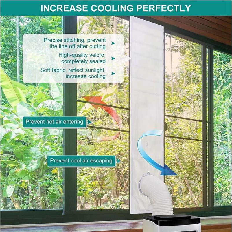 Portable ac unit 2X Hung Window Seal AC Unit Kit