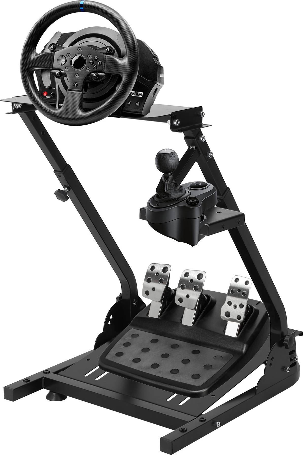 Racing wheel stand Garvee Collapsible L Shaped Steel Racing Wheel Stand