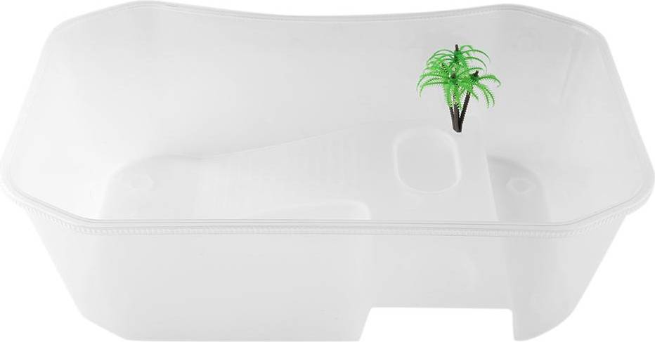 Goolrc Small Plastic Open Fish Tank With Basking Platform