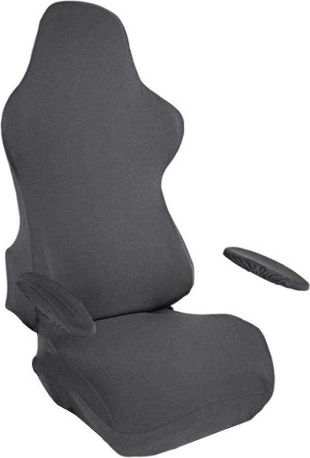Gray gaming chair Gaming Chair Cover Polyester Solid Color