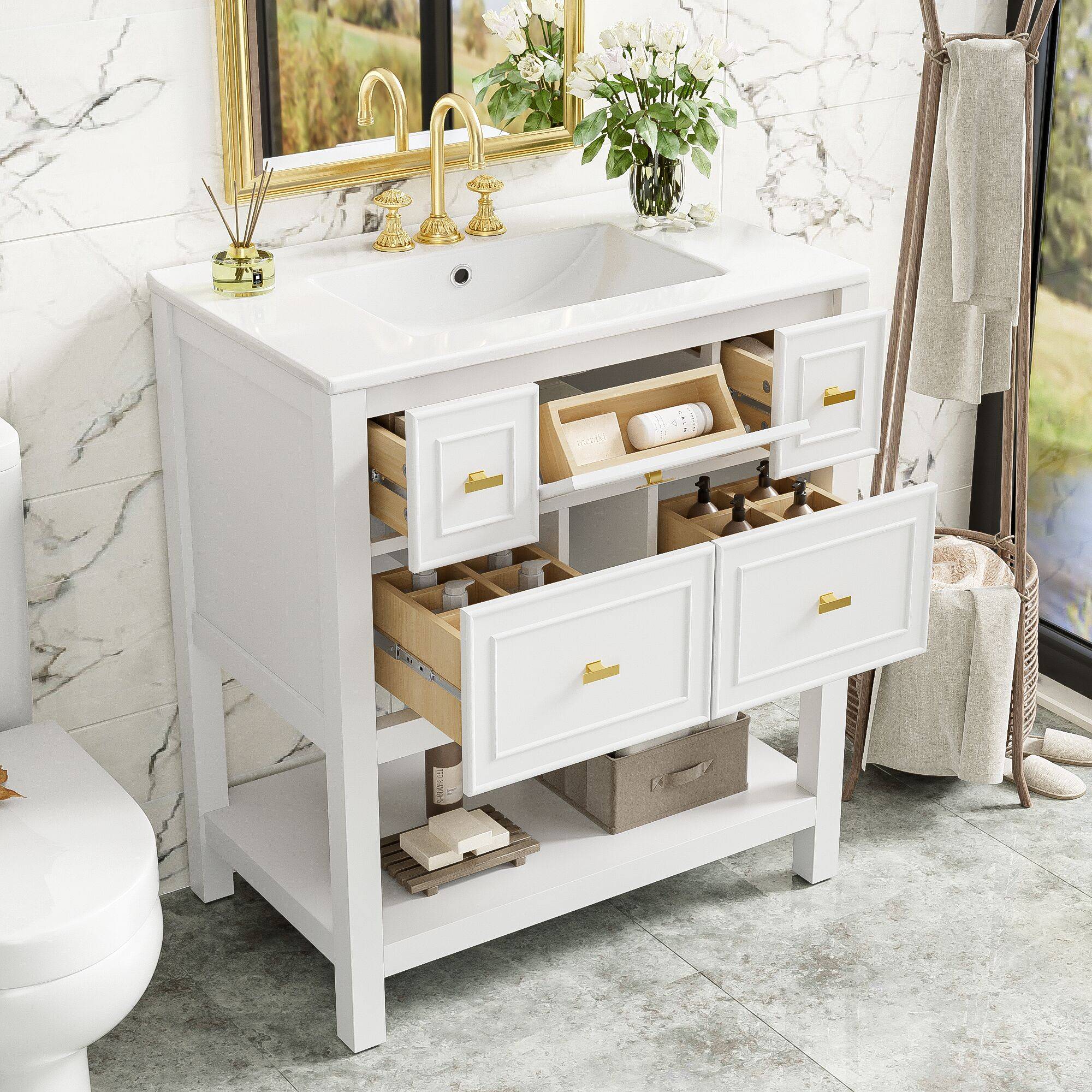 Vanity set GDFSTUDIO 30 Inch Bathroom Vanity Set