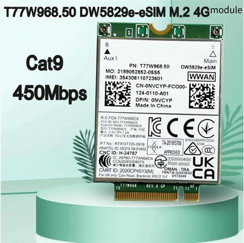 T77W968.50 Dw5829e-ESIM M.2 4G Modem Module
