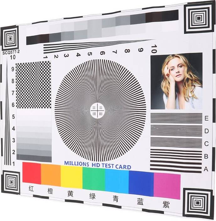 Monitor Calibration Card Security Camera Focus
