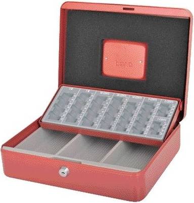 Geldkist Met Muntsorteerbak Rood