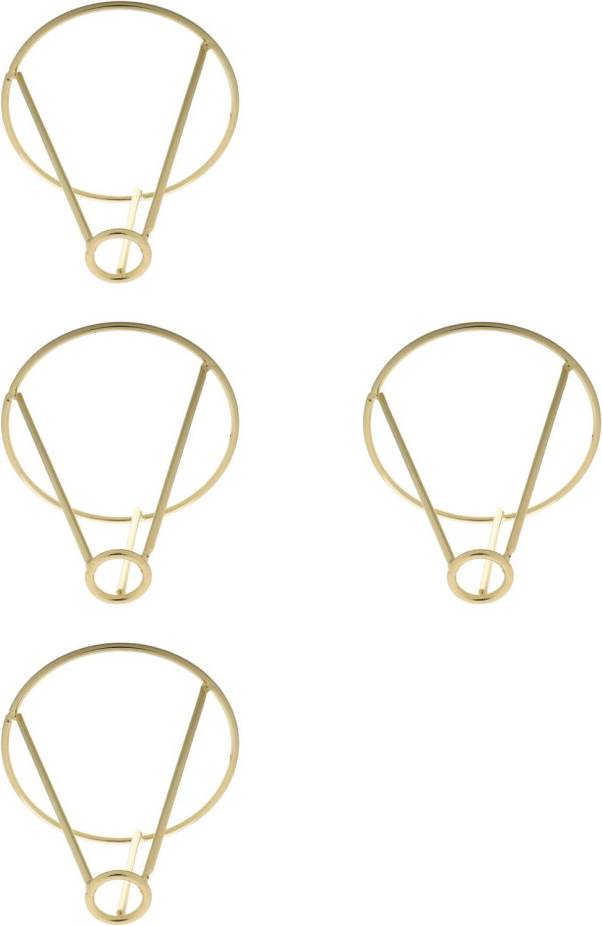 Solustre 4Pcs Golden Metal Triangular Avocado Seed Rack
