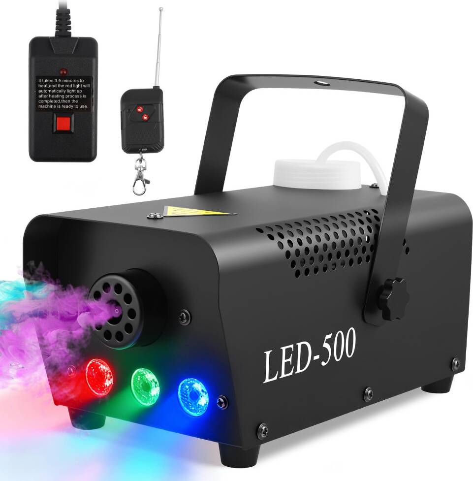 500W Mini Fog Smoke Machine with RGB LED